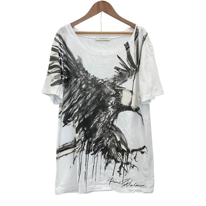 ピエールバルマン フェニックスプリント コットン半袖Tシャツ