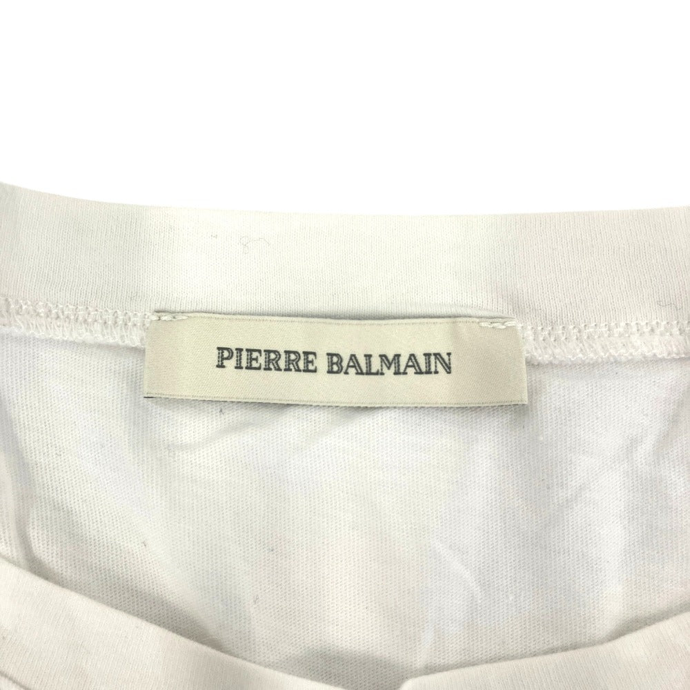 ピエールバルマン フェニックスプリント コットン半袖Tシャツ