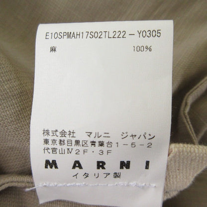 マルニ ビジュー装飾リネンコート