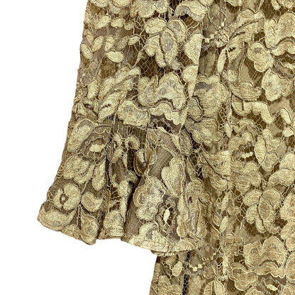 ドルチェ＆ガッバーナ フラワーレースフリルドレス