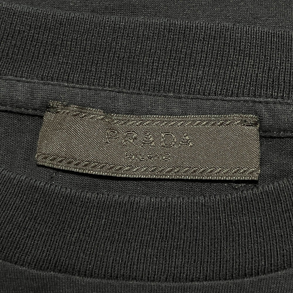 プラダ バックトライアングルロゴ コットン 半袖Tシャツ