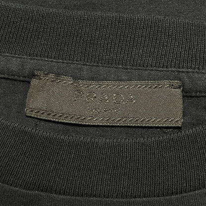 プラダ バックトライアングルロゴ コットン 半袖Tシャツ