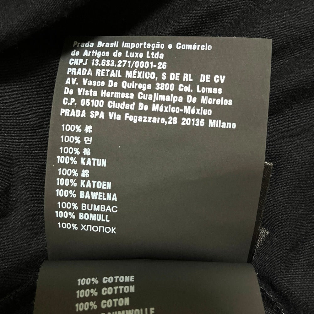 プラダ バックトライアングルロゴ コットン 半袖Tシャツ