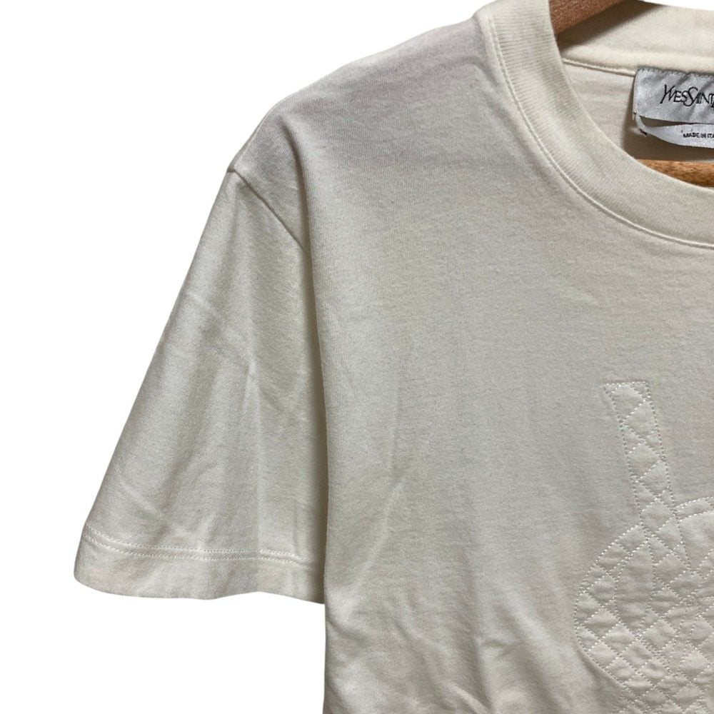 イヴサンローラン ロゴコットン半袖Tシャツ