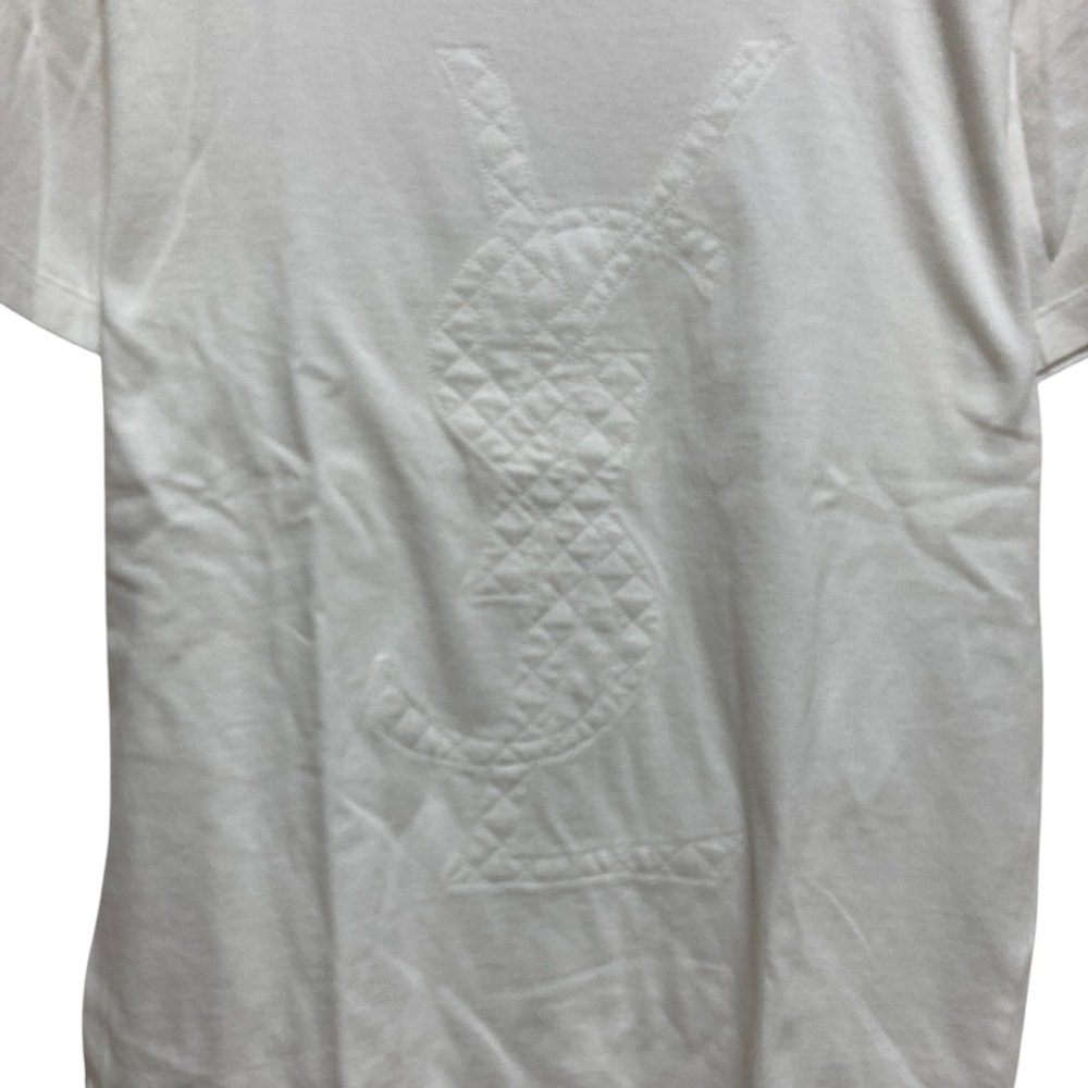 イヴサンローラン ロゴコットン半袖Tシャツ