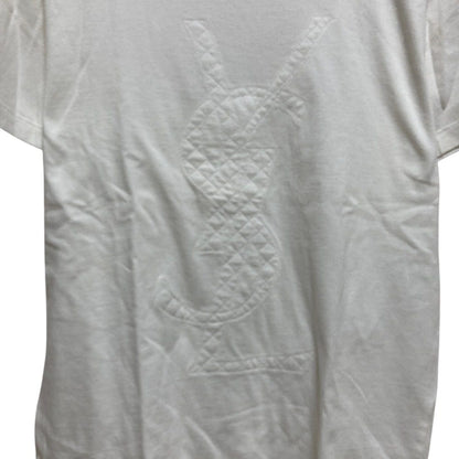 イヴサンローラン ロゴコットン半袖Tシャツ