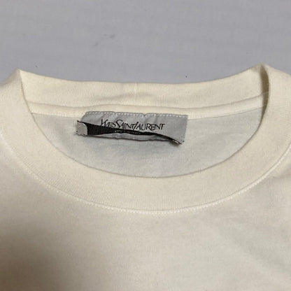 イヴサンローラン ロゴコットン半袖Tシャツ