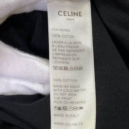 セリーヌ クラシックロゴ コットン半袖Tシャツ
