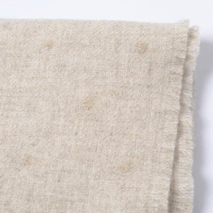 スロー ELENA W C Boucle Dot ウールカシミヤマフラー