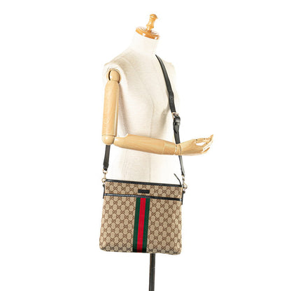 グッチ GGキャンバス シェリーライン ショルダーバッグ