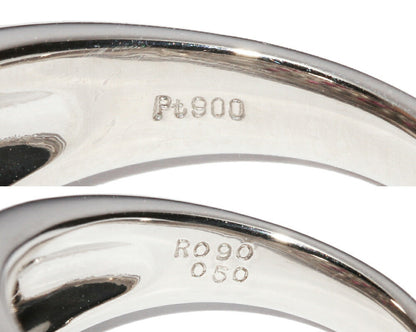 Pt900 0.90ctルビー0.50ctダイヤリング