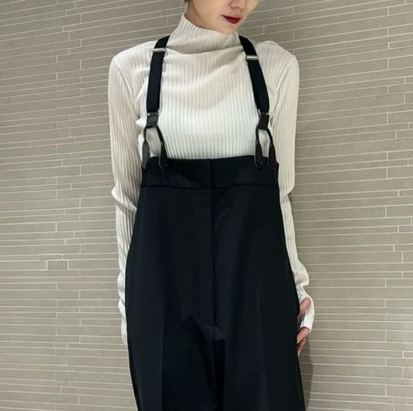 エイチビューティーアンドユース RAYON RIB TURTLE NECK KNIT ニット