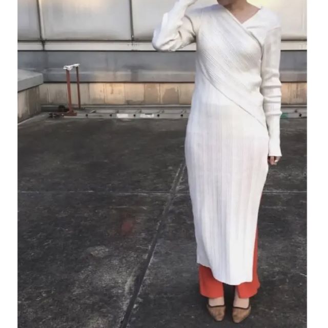 フィーニー RANDOM RIB ONE SHOULDER DRESS ワンピース