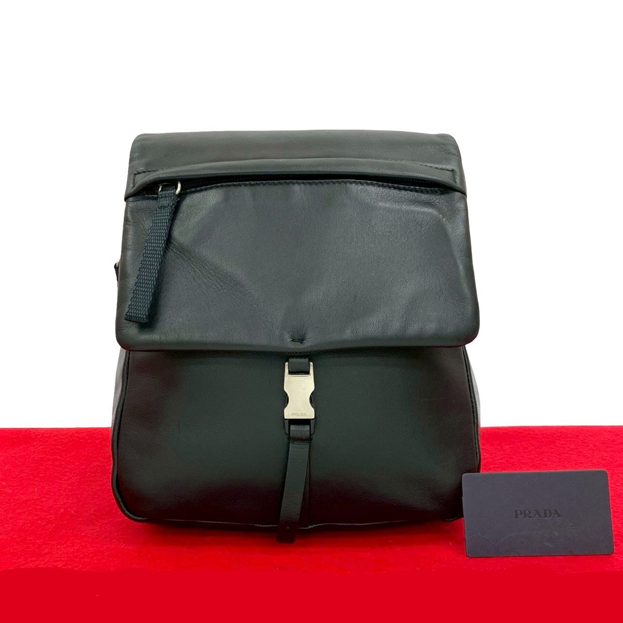 プラダ ナイロン サフィアーノレザー バックパック