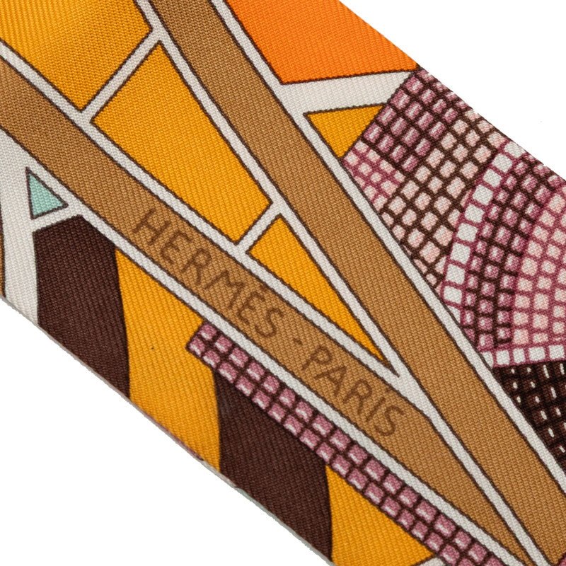エルメス L'art indien des Plaines シルク スカーフ