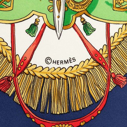 エルメス カレ90 Caracons De La France Et De L'Inde シルクスカーフ