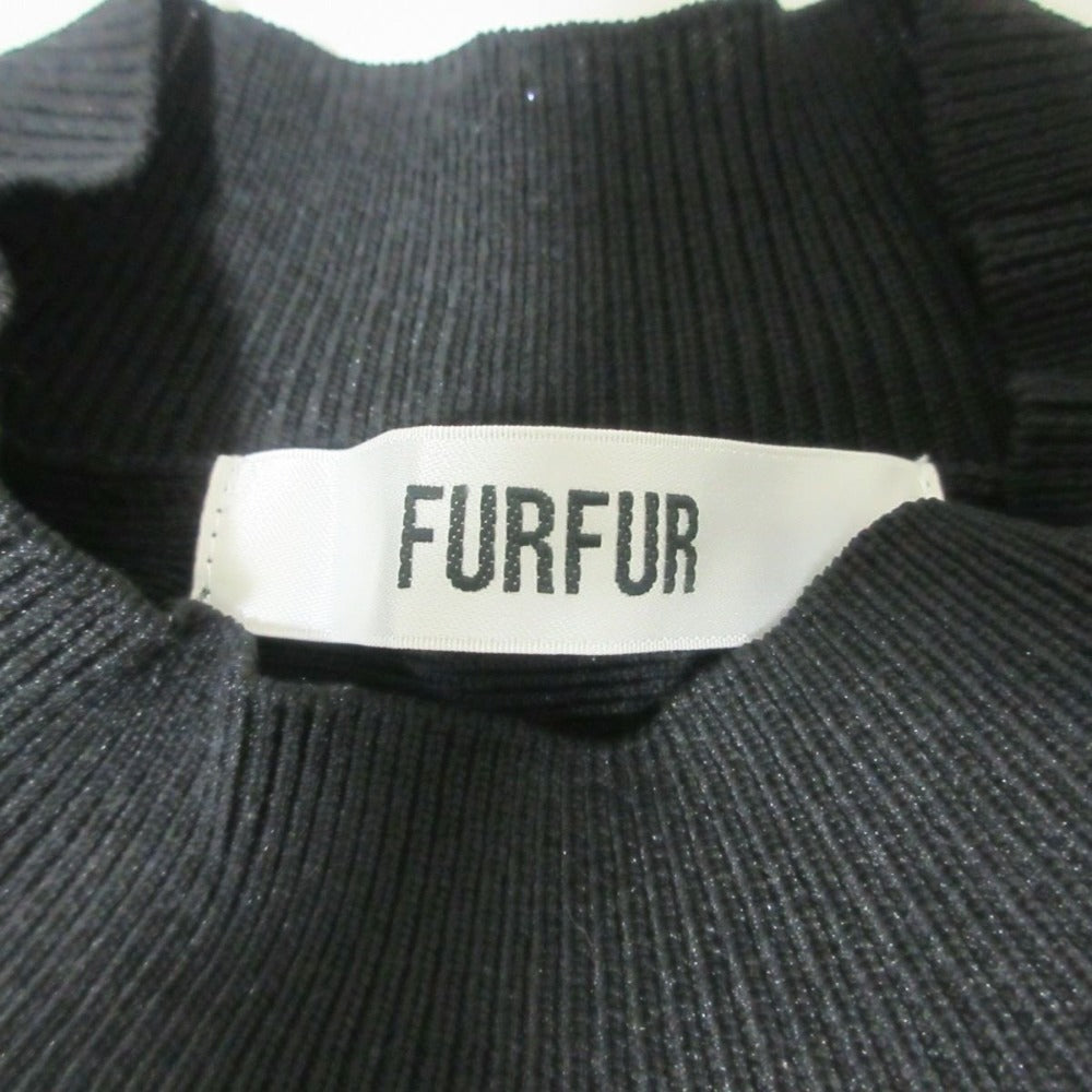 FURFUR ラッフル ミニ ドレス ニット ドレス