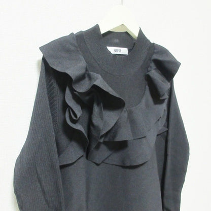 FURFUR ラッフル ミニ ドレス ニット ドレス