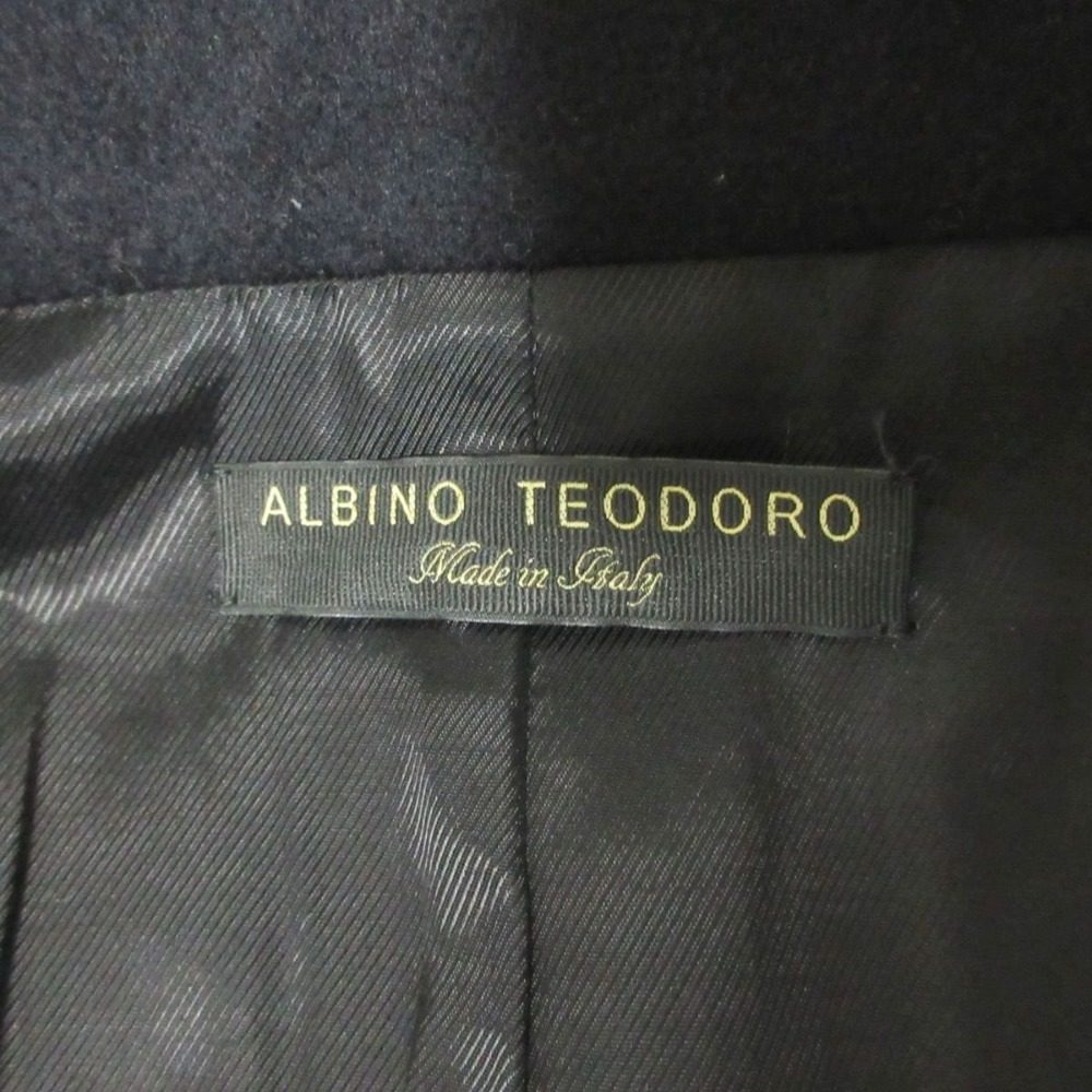 ALBINO TEODORO モヘア ブレンド ロング ダブル コート