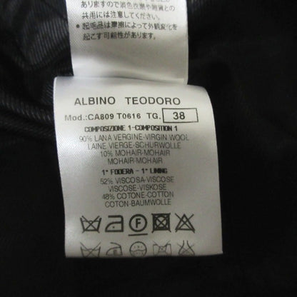 ALBINO TEODORO モヘア ブレンド ロング ダブル コート