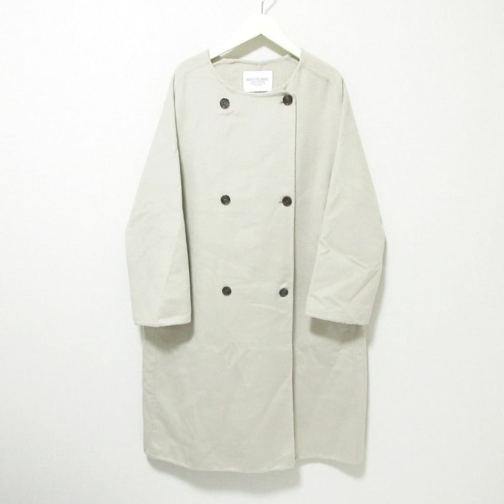 URBAN RESEARCH Sonny Label ロング ノー カラー ダブル コート