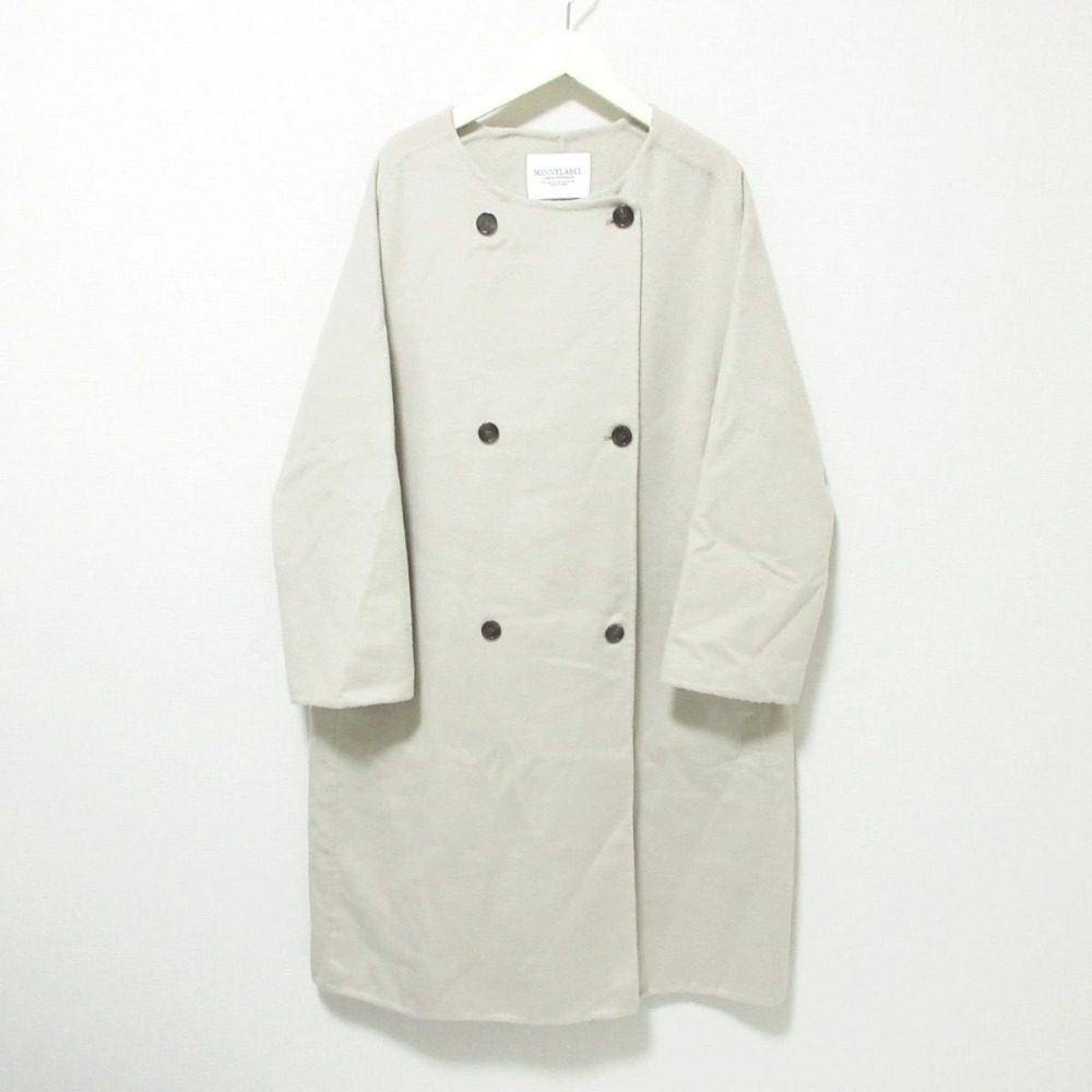 URBAN RESEARCH Sonny Label ロング ノー カラー ダブル コート