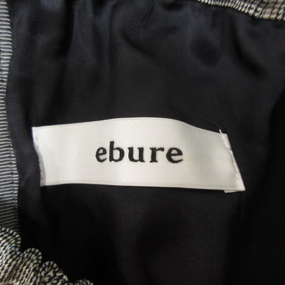 ebure グレン チェック ウール レーヨン ロング スカート