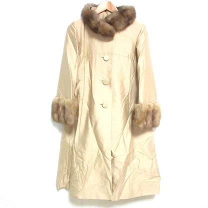 FOXEY 24671 シルク ウール ロシアン セーブル ファー コート