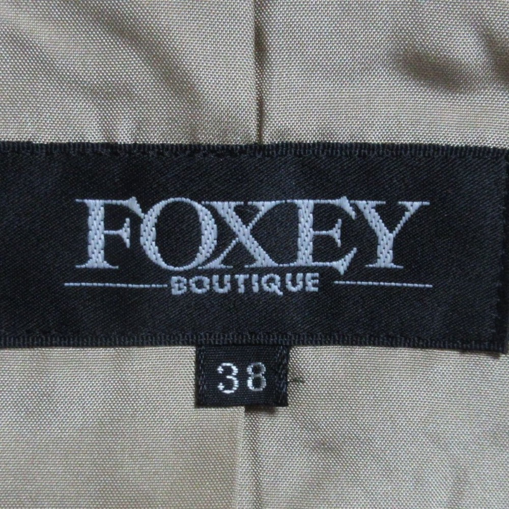 FOXEY 24671 シルク ウール ロシアン セーブル ファー コート