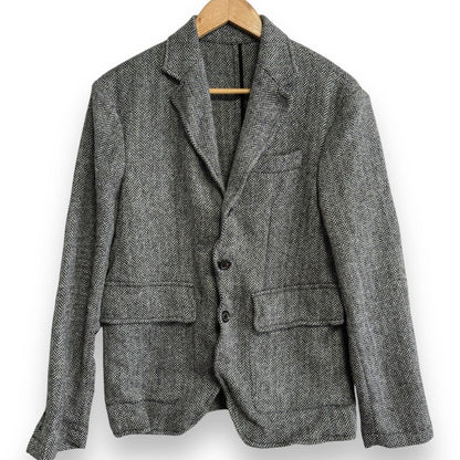 Dsquared2 エルボー パッチ ヘリンボーン テーラード ジャケット