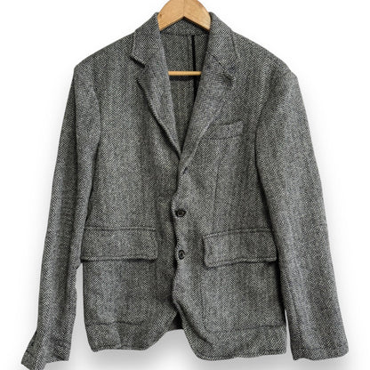 Dsquared2 エルボー パッチ ヘリンボーン テーラード ジャケット