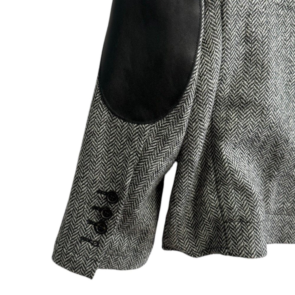 Dsquared2 エルボー パッチ ヘリンボーン テーラード ジャケット