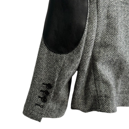 Dsquared2 エルボー パッチ ヘリンボーン テーラード ジャケット