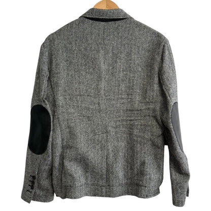 Dsquared2 エルボー パッチ ヘリンボーン テーラード ジャケット