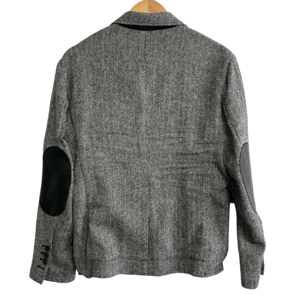 Dsquared2 エルボー パッチ ヘリンボーン テーラード ジャケット
