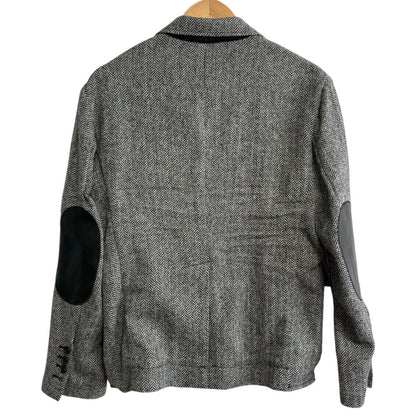 Dsquared2 エルボー パッチ ヘリンボーン テーラード ジャケット