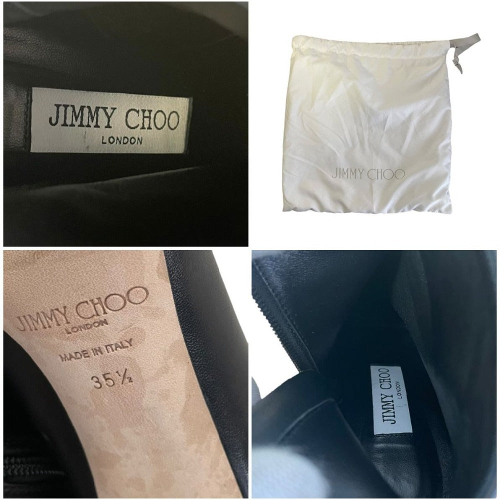 ジミーチュウ フェリシティ レザー ショート ブーツ