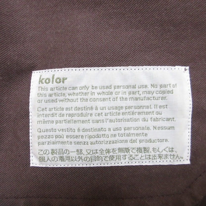 kolor センタープレス ロングパンツ