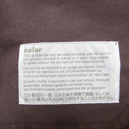 kolor センタープレス ロングパンツ
