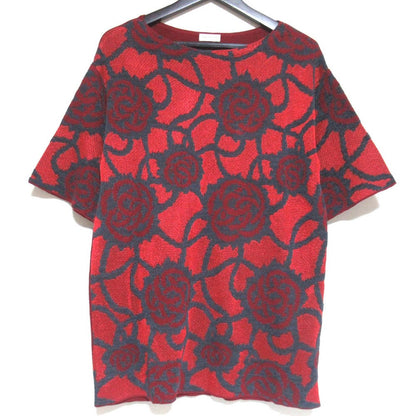 Dries Van Noten ローズ柄ニット半袖セーター