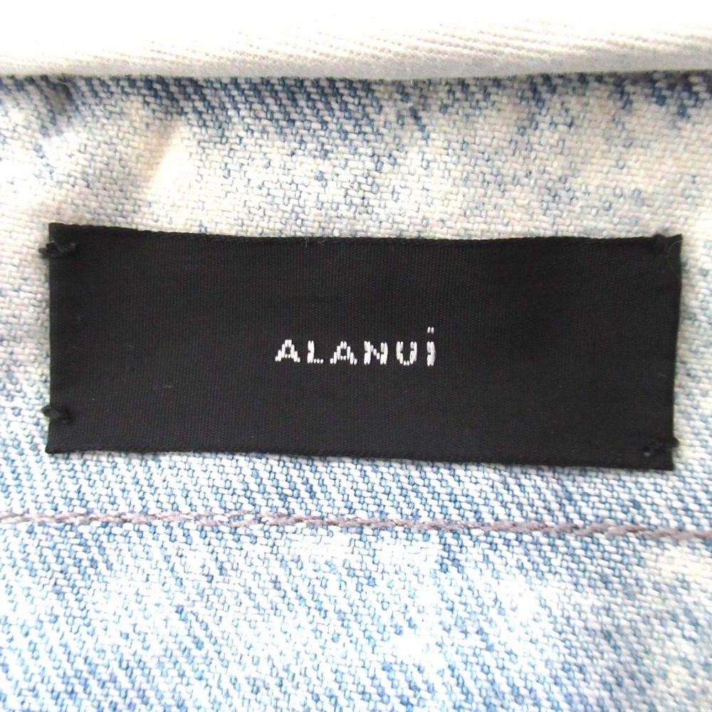 Alanui 1B シングル フリンジ デニム ジャケット