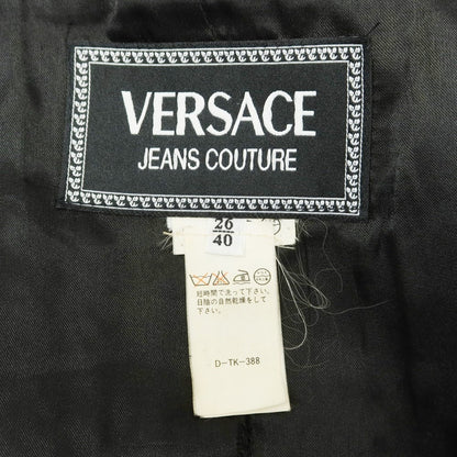 ヴェルサーチ ジーンズ ウール チェック ジャケット