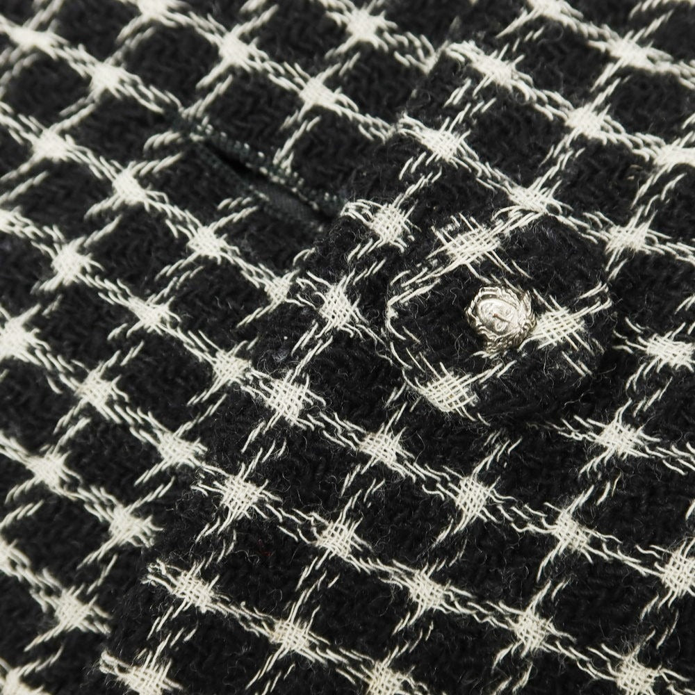 ヴェルサーチ ジーンズ ウール チェック ジャケット