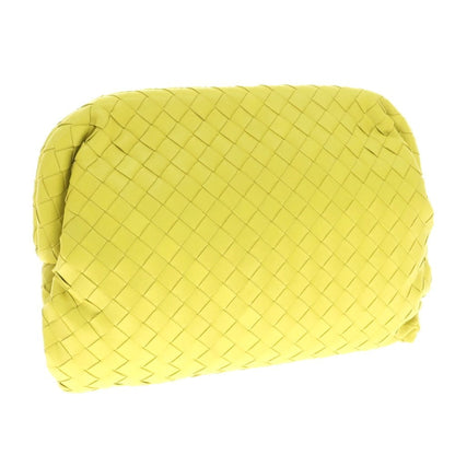 ボッテガ ヴェネタ イントレチャート ナッパ レザー クラッチ バッグ