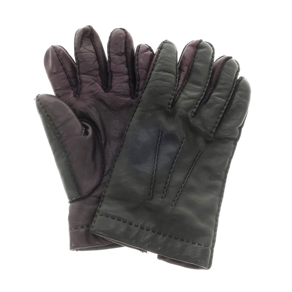 メローラ レザー カシミア ラインド グローブ