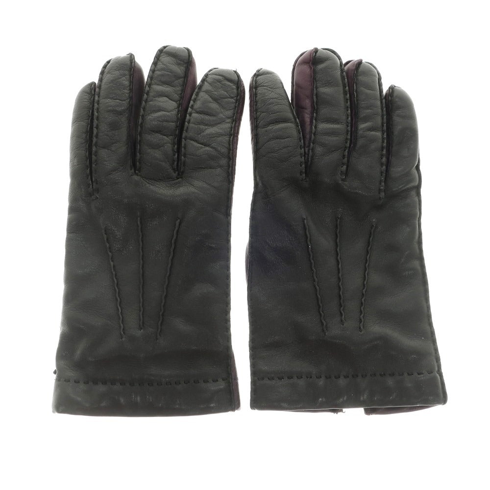 メローラ レザー カシミア ラインド グローブ