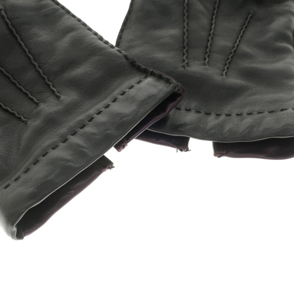 メローラ レザー カシミア ラインド グローブ