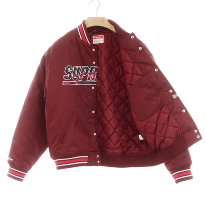 Supreme Mitchell & Ness カモ ロゴ ナイロン パデッド バーシティ ジャケット