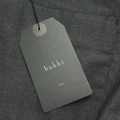 bukht クラシック トラウザー チャコール ピン チェック