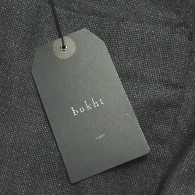 bukht クラシック トラウザー チャコール ピン チェック